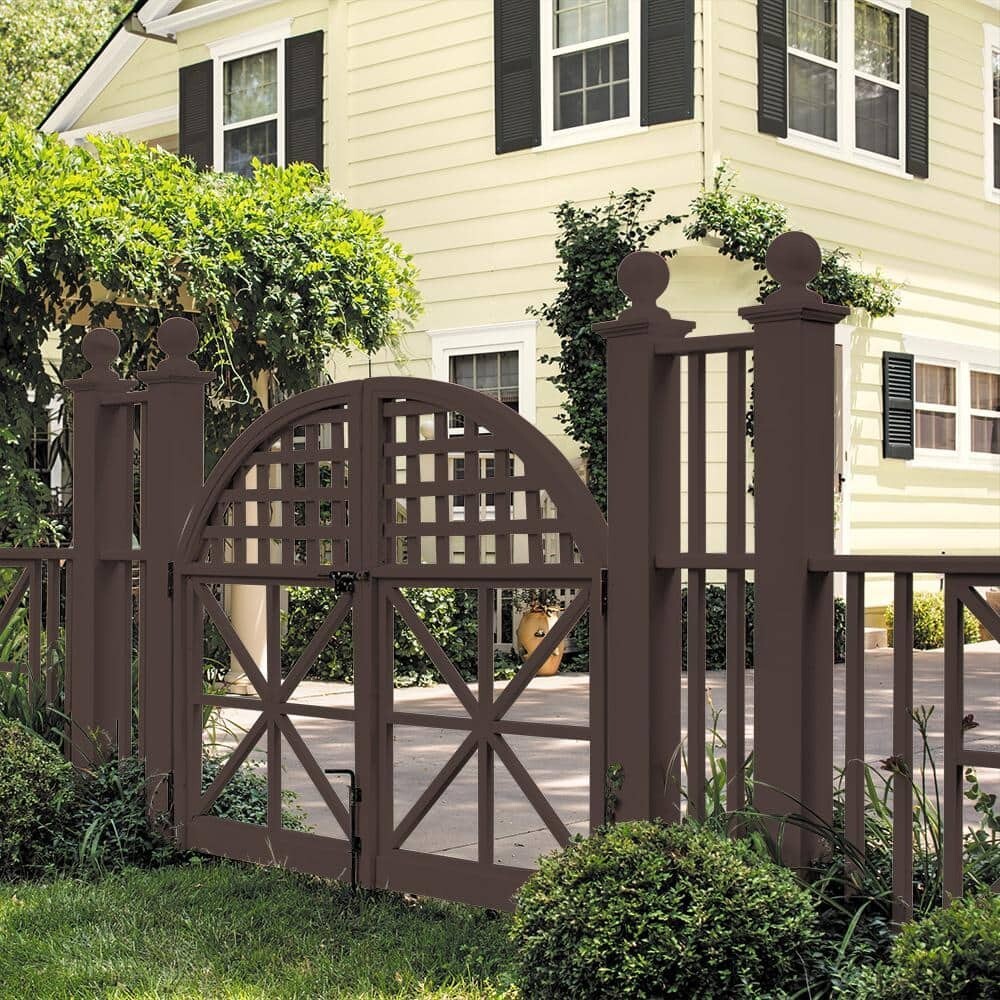 1 gal. #PFC-25 Dark Walnut Solid Color House and Fence Exterior Wood Stain