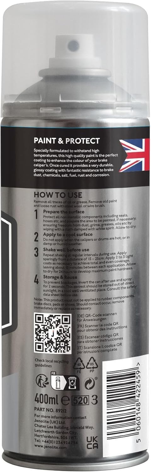 Silver Brake Caliper Paint 400ml – Restore & Transform Car Calipers