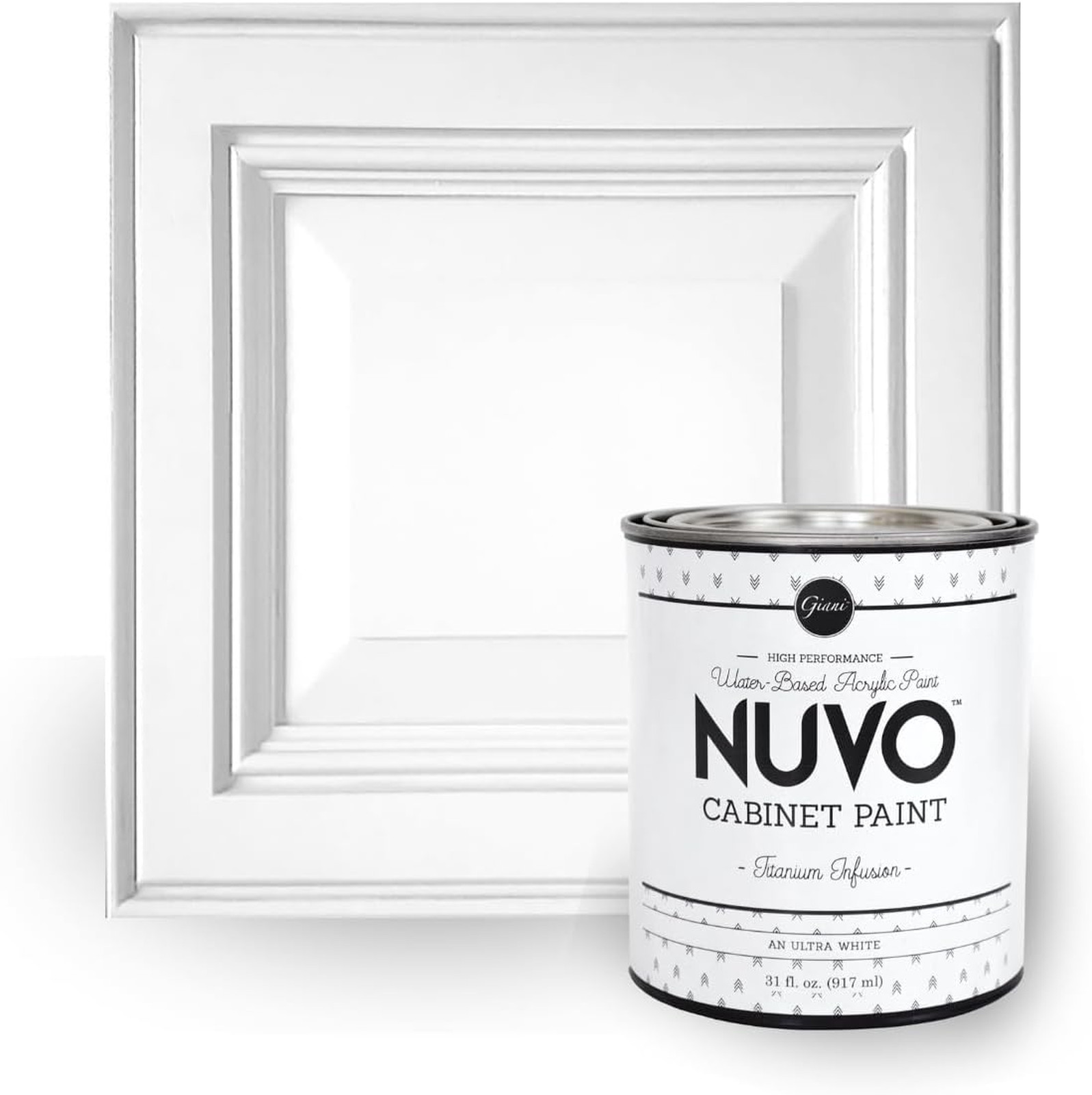 Interior Cabinet Paint Titanium Infusion Quart Satin Finish Water Based Acrylic