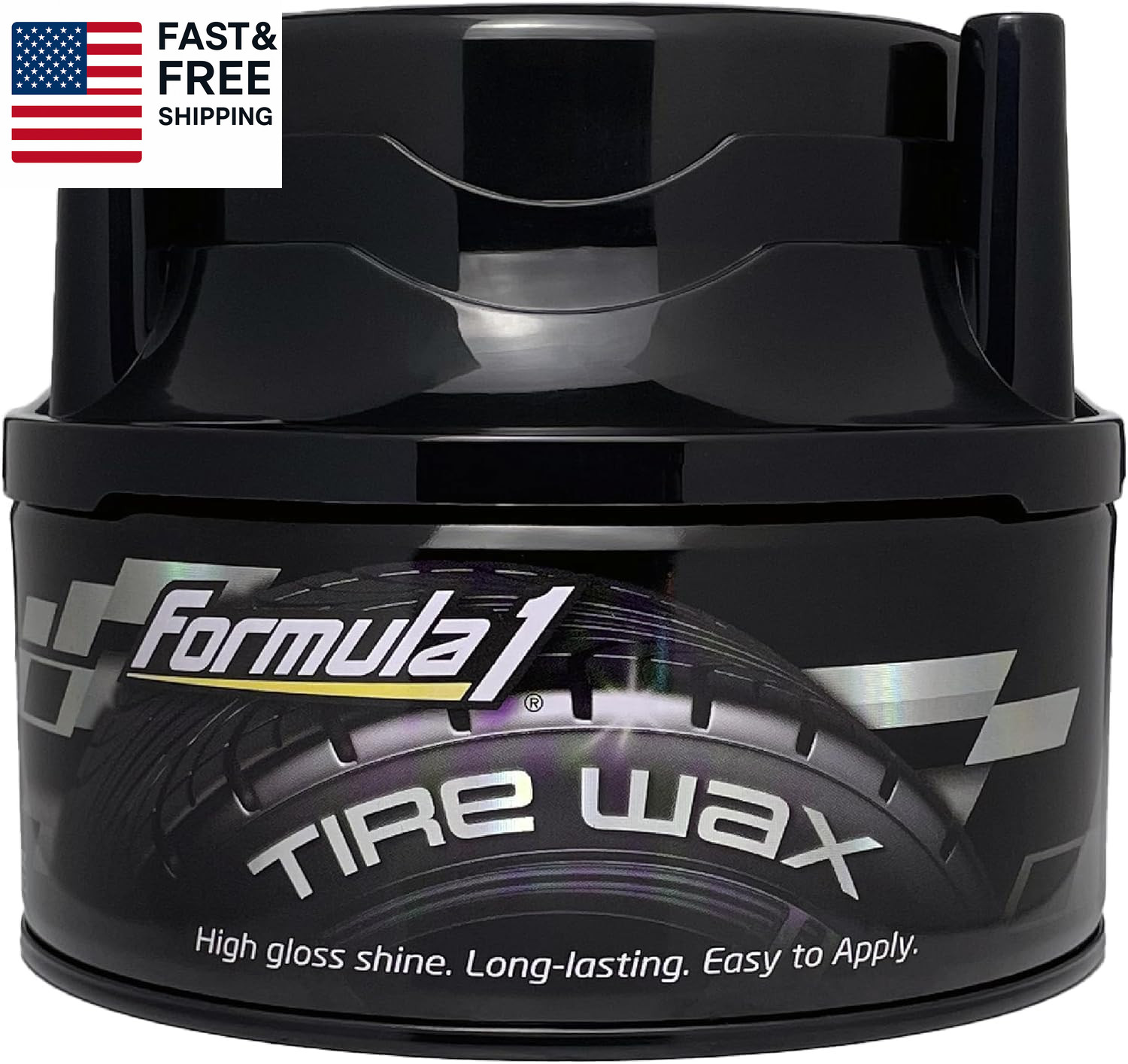 Tire Wax – Long Lasting Tire Gel for Black Glossy Tires, Water Resistant, Restor