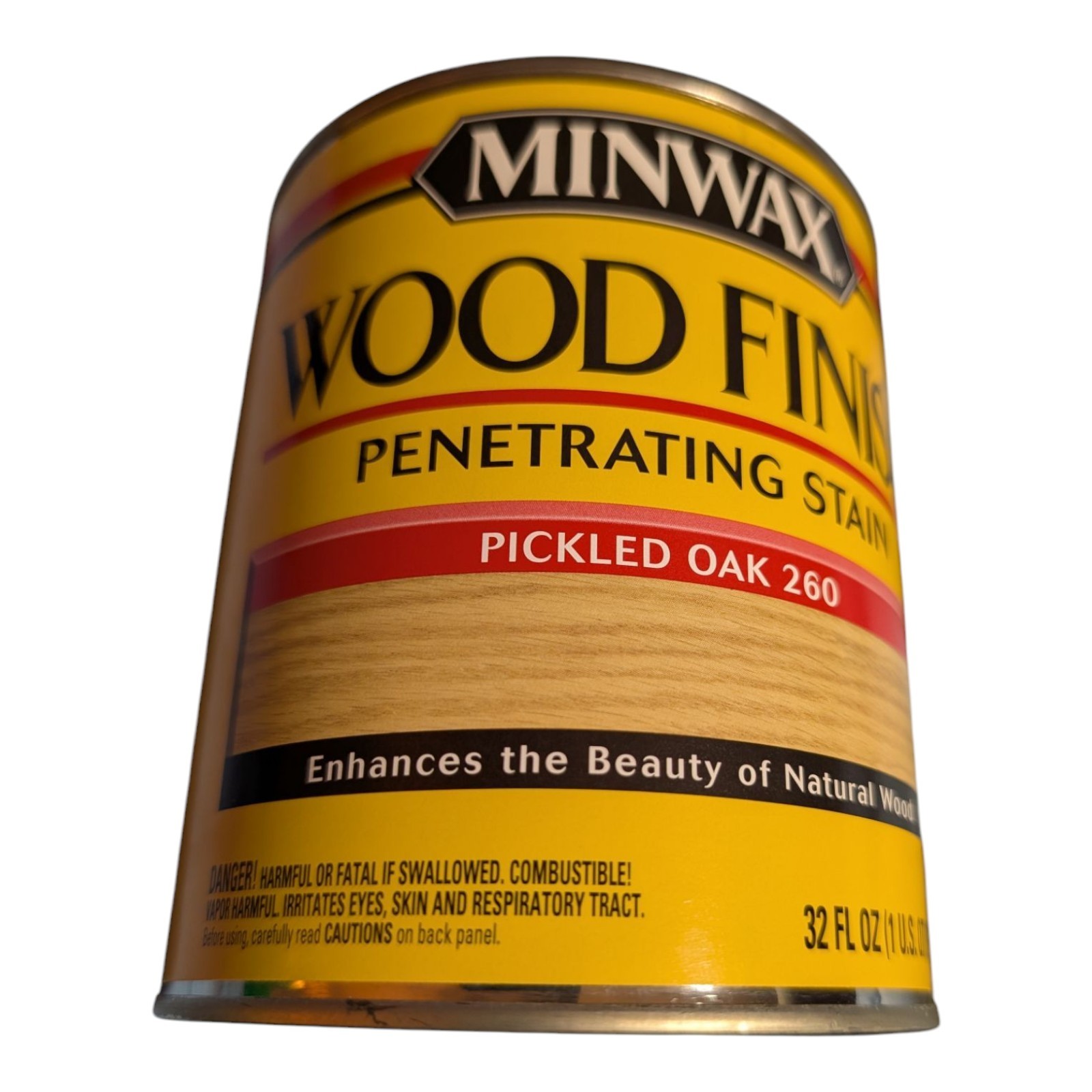 Minwax Pickled Oak 260 Wood Finish Oil-Based Wood Stain 1 Quart