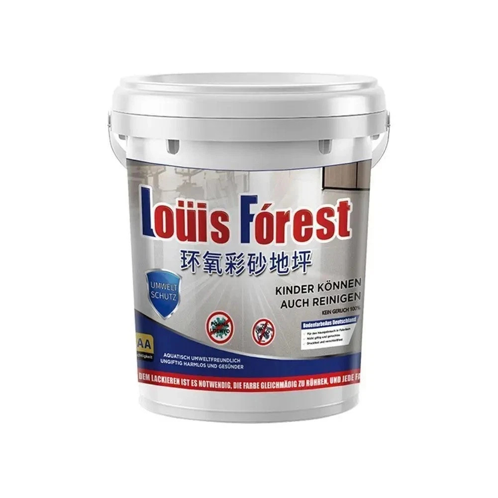 High-Gloss Marble Effect Epoxy Floor Coating, Louis Forest Epoxy Floor Paint