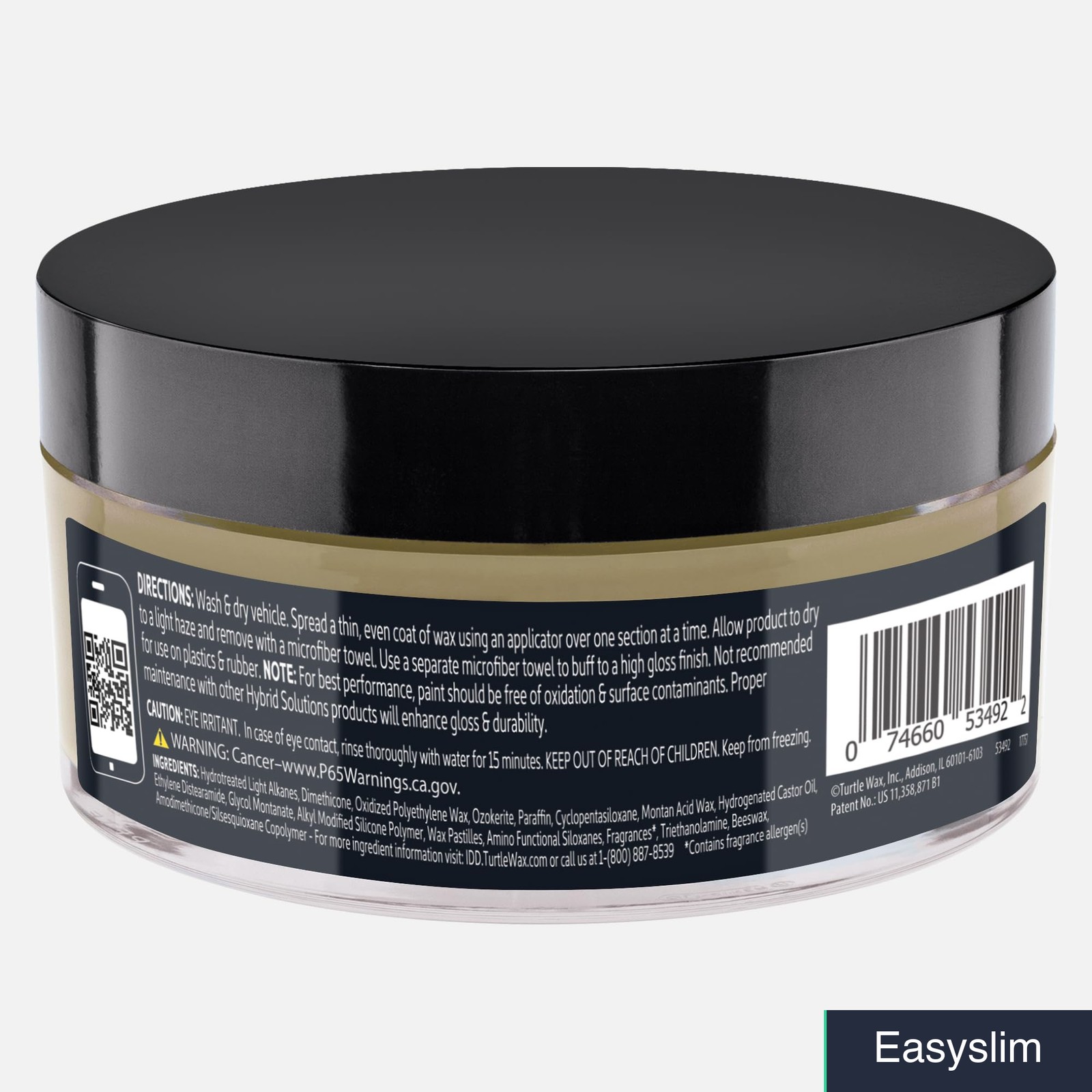 Ceramic Graphene Car Wax Paste 5.5 oz Extreme Water Beading High Gloss