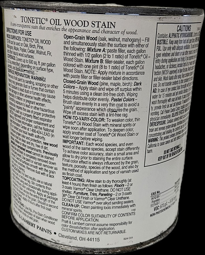 Pratt & Lambert Tonetic Early American Maple S24 Quart – Discontinued