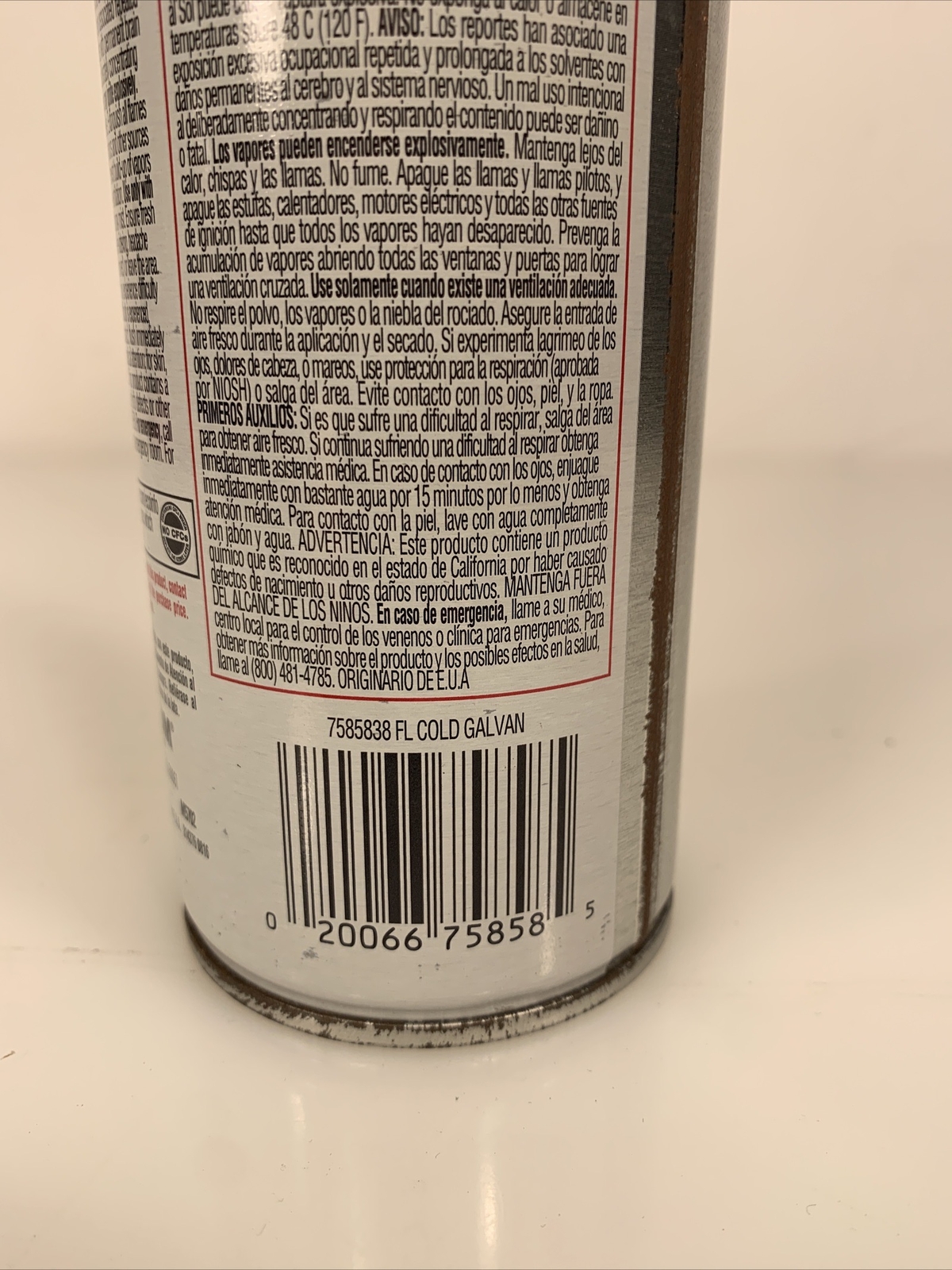 Rust-Oleum Professional Cold Galvanizing Compound Spray Paint Gray 20 oz