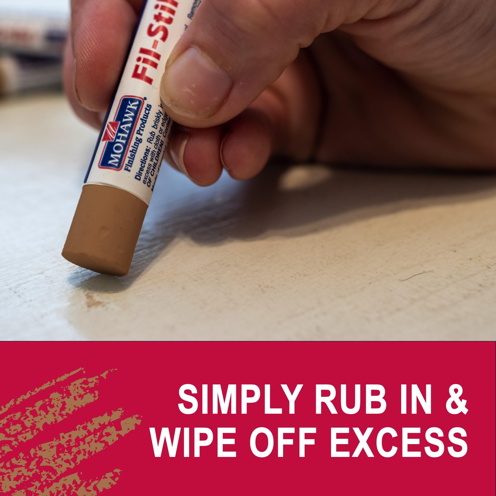 Mohawk Fill Stick (Fil-Stik) Putty for Wood Repair – Golden Nutmeg KMC