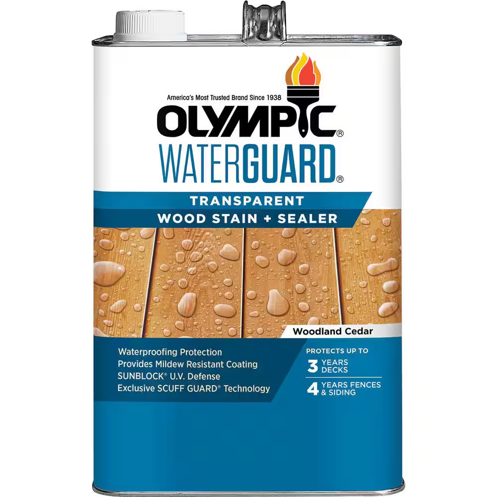 Waterguard 1 Gal. Woodland Cedar Transparent Wood Stain and Sealer