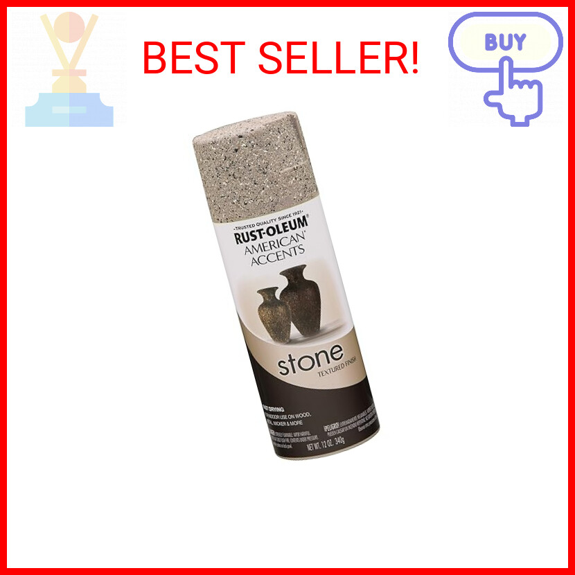 Rust-Oleum 7995830 Stone Creations Spray, 12 oz, Pebble