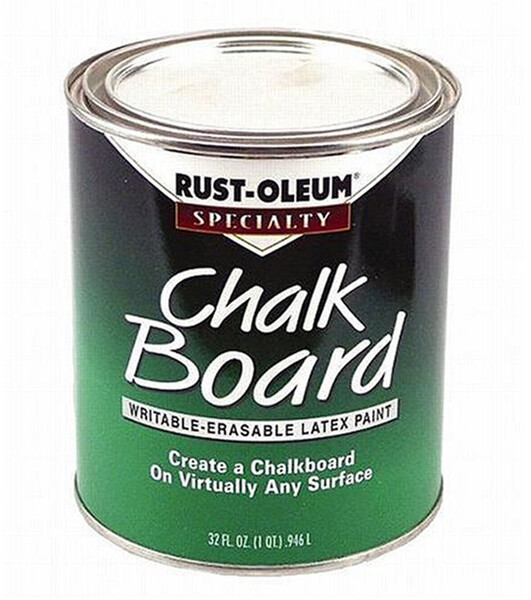 Rust-Oleum 206540 SPECIALTY Chalkboard Paint Black, Mild, Black, Can, 30 oz
