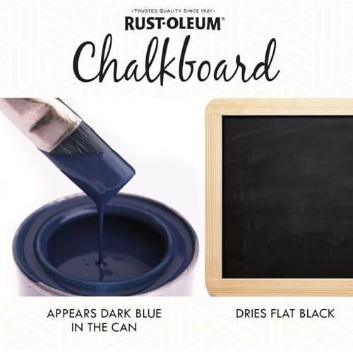 Rust-Oleum Specialty Chalkboard Paint Flat Black 30oz Brush-On Acrylic