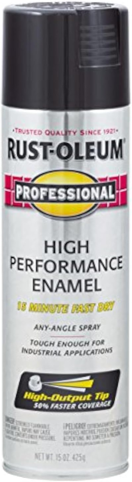 7579838 Professional High Performance Enamel Spray Paint, 15 Oz, Gloss Black