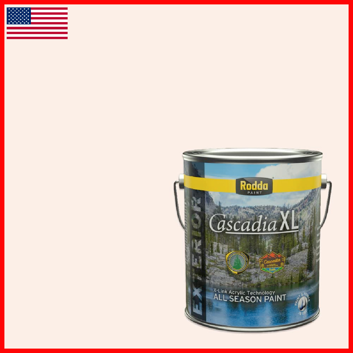 Rodda Paint Rodda Cascadia Xl Exterior Satin In One 1-Gallon Albino