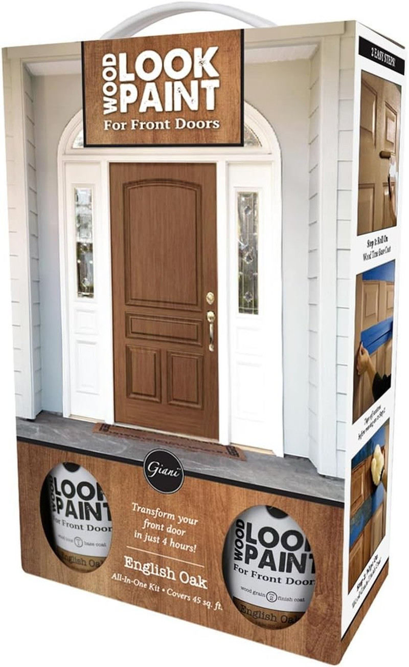 Wood Look Paint Kit for Front & Interior Doors (English Oak)
