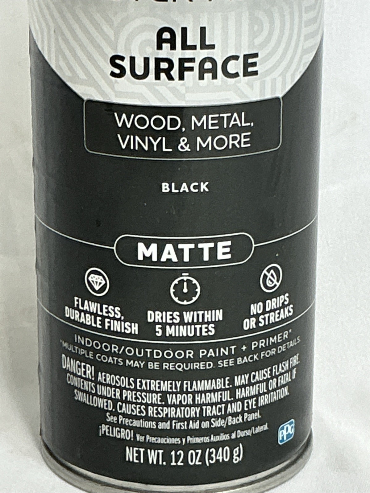 Glidden Master Finish 12 oz. Matte Black Paint Ultra-Durable Interior & Exterior