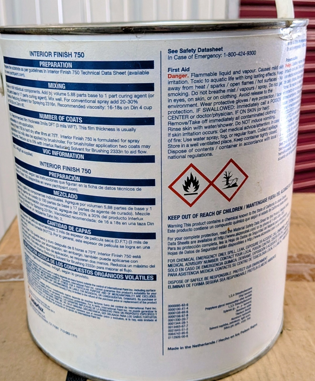 Interlux YIC 750 White 9003 Base One Gallon