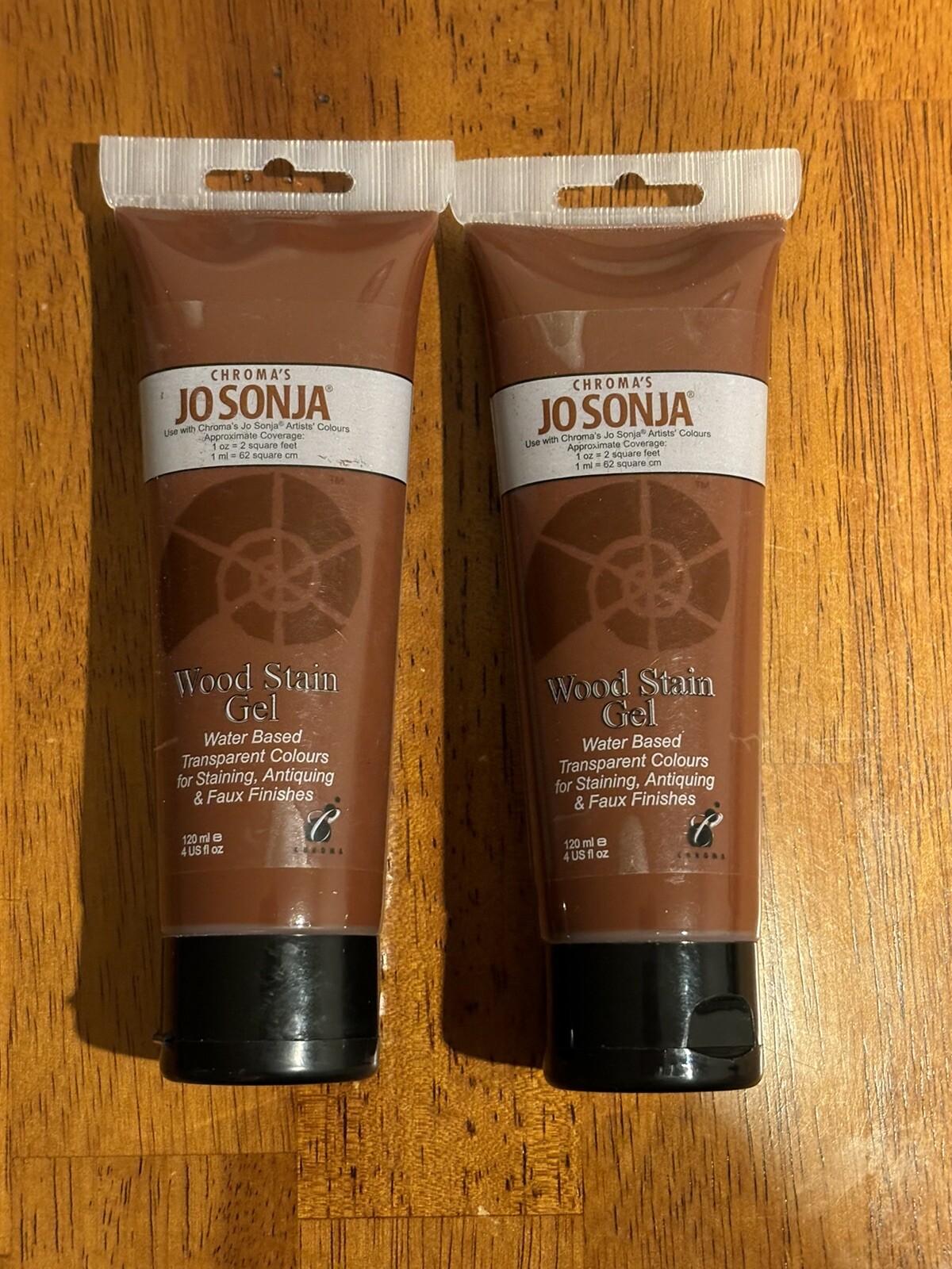 Lot Of 2 Chroma’s Jo Sonja Wood Stain Gel NEW 4 fl.oz. Water Based Cherry USA