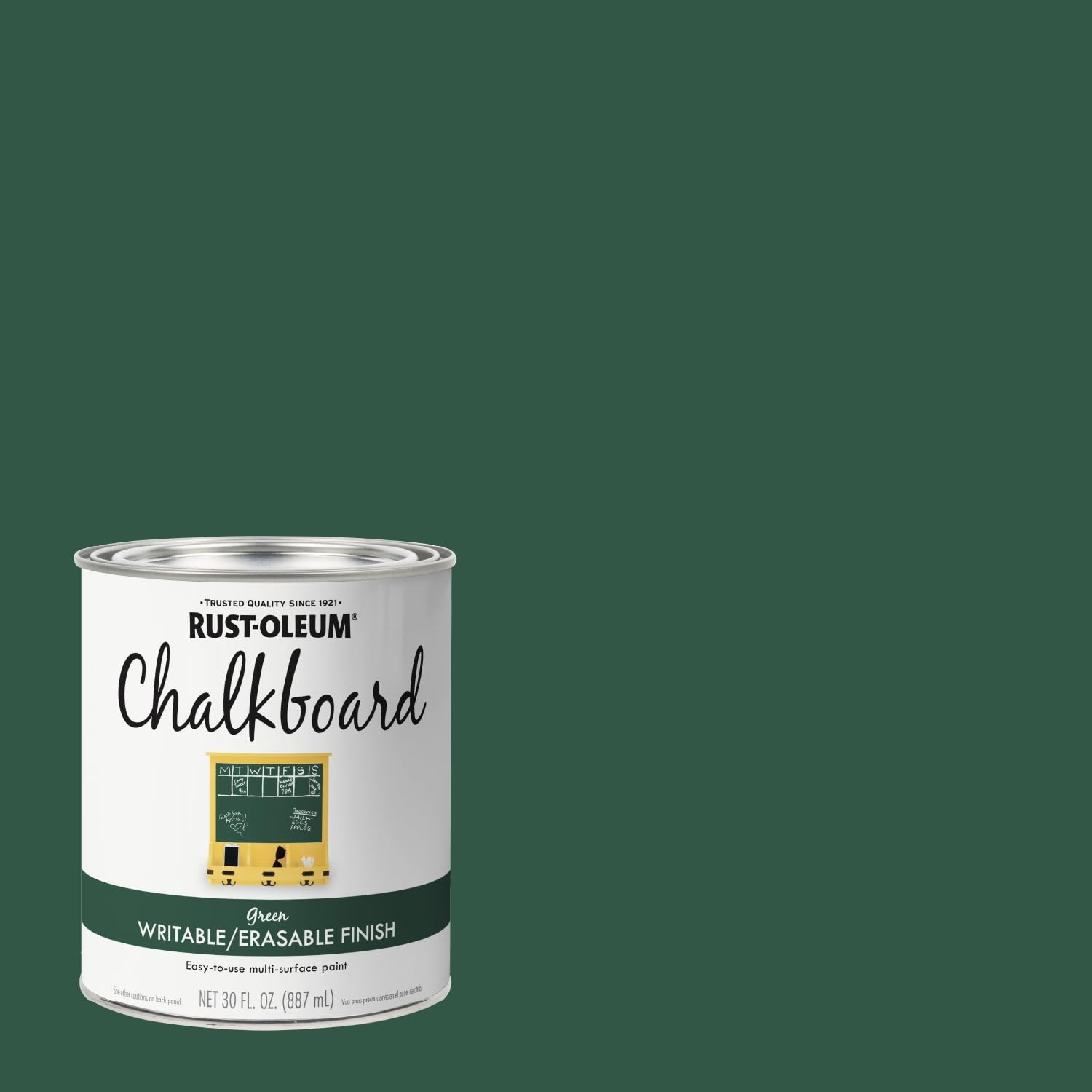 Rust Oleum Chalkboard Paint Green 11 Fl Oz Indoor Custom Surface Use