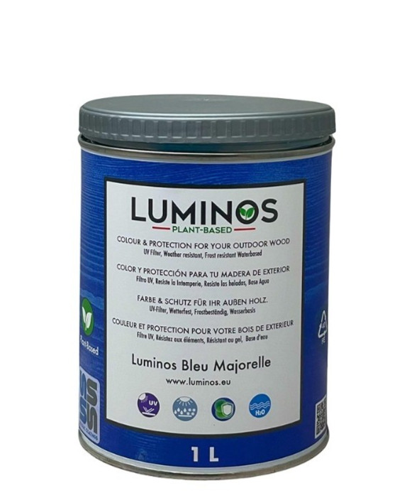 Luminos LUM1102 BLEU Majorelle – 1QT Oudoor Water-Based Wood Finish Protector