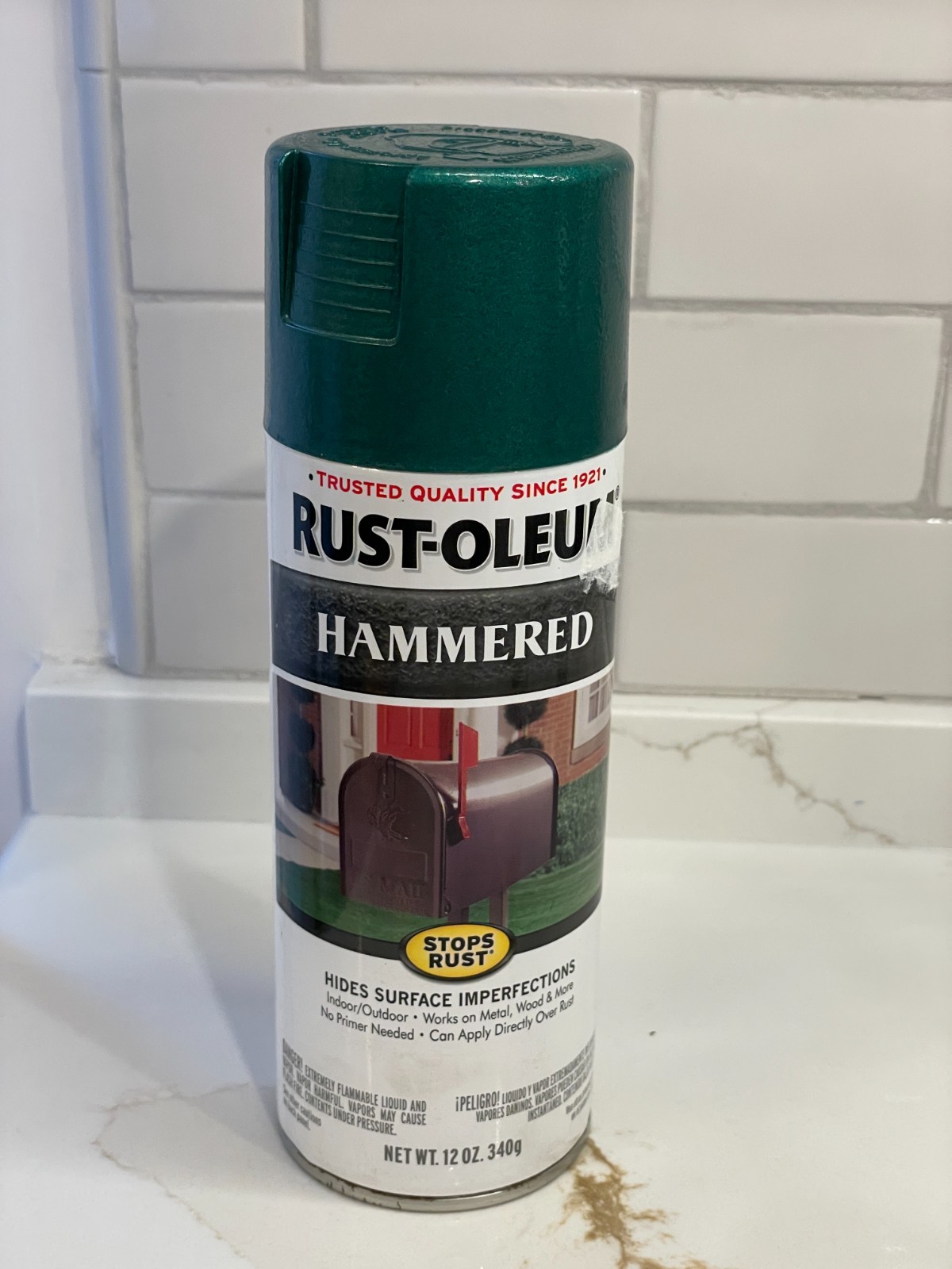 Rust-oleum Hammered Deep Green Spray Paint 7211 Discontinued New