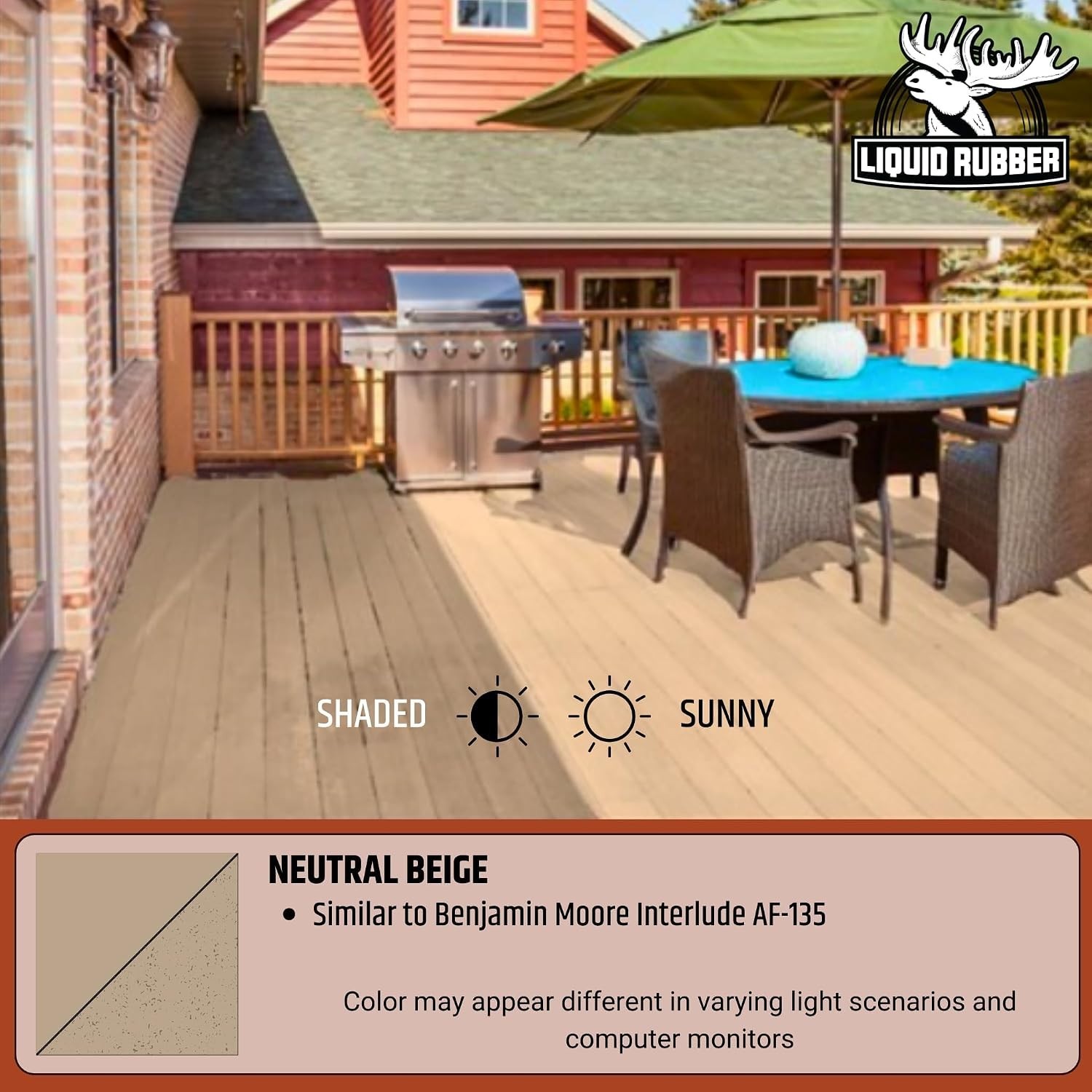 Cool Foot Deck Paint – Reduces Surface Temperatures, Durable
