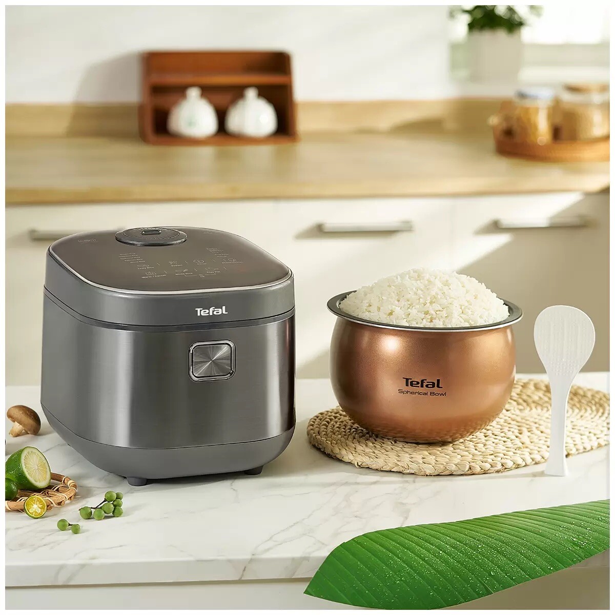 TEFAL Induction Rice Master & Slow Cooker, RK818A AI Rice Technology 1.8L/10 Cup