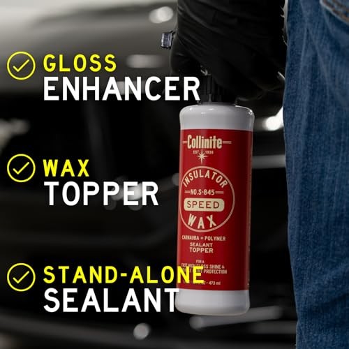 S-845 Insulator Wax Speed-Carnauba + Polymer Sealant+Spray Wax Topper. High