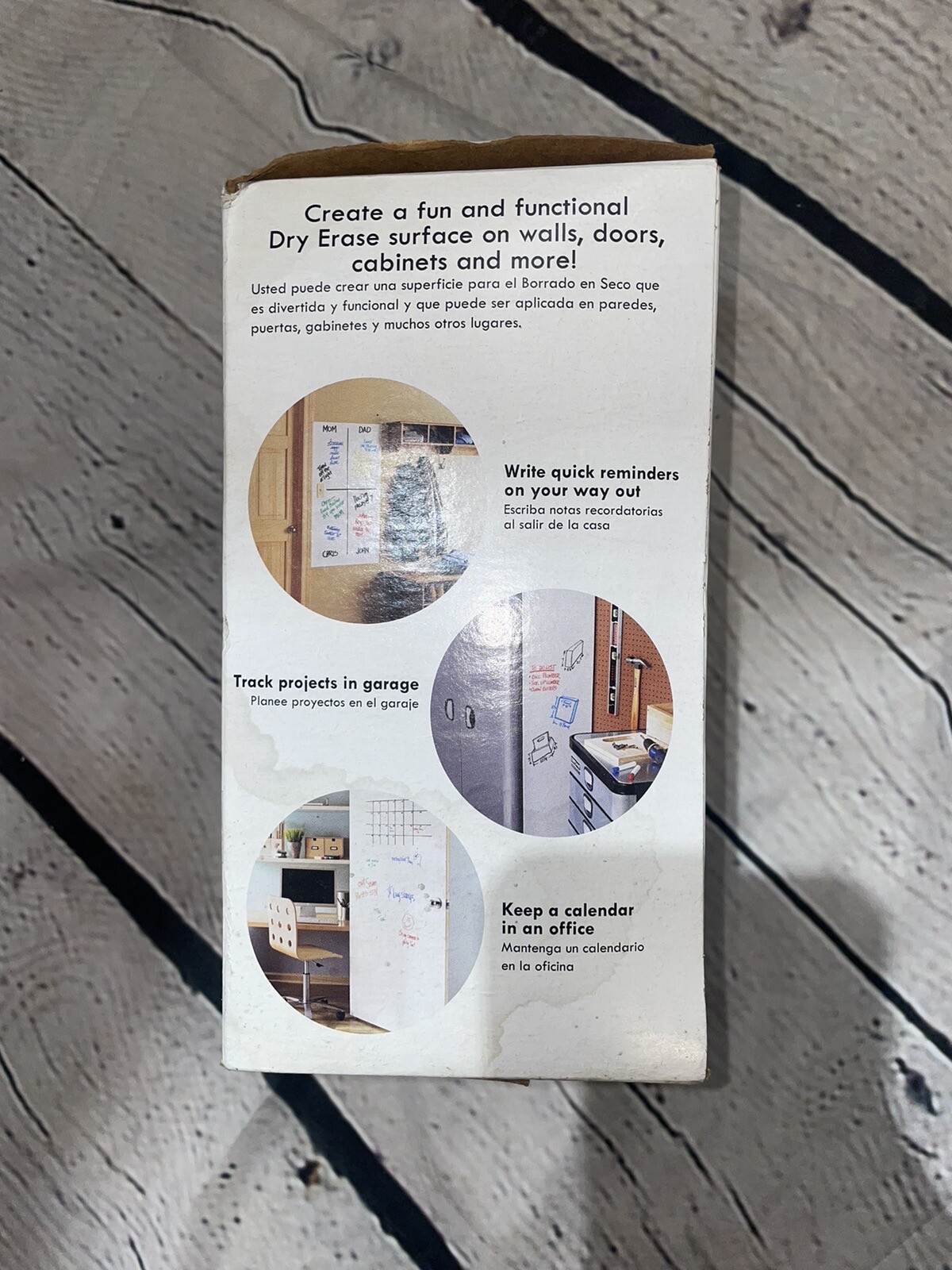 Rust-Oleum Dry Erase Kit Writeable Erasable Finish! Walls- Doors-More 16 FL Oz