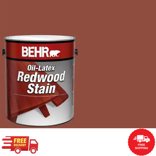 Exterior Wood Stain Oil Latex Paint Coating Accessory Home Outdoor Use 1 Gallon