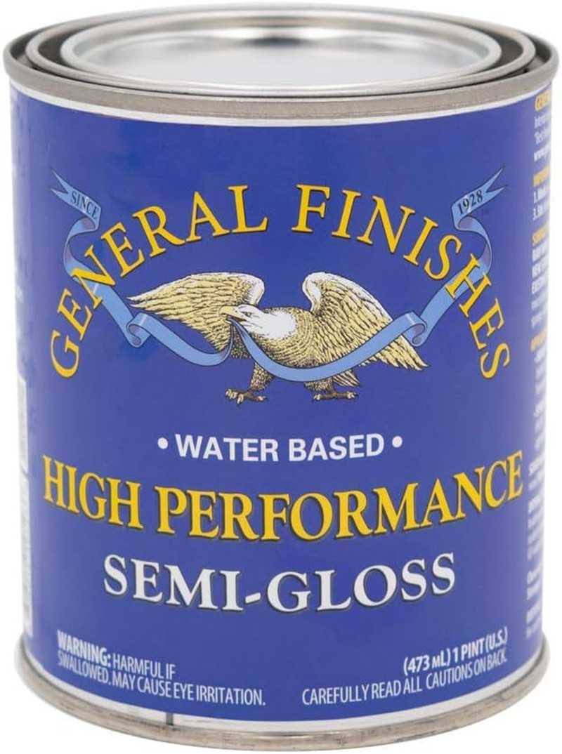 High Performance Water Based Topcoat, 1 Pint, Semi-Gloss