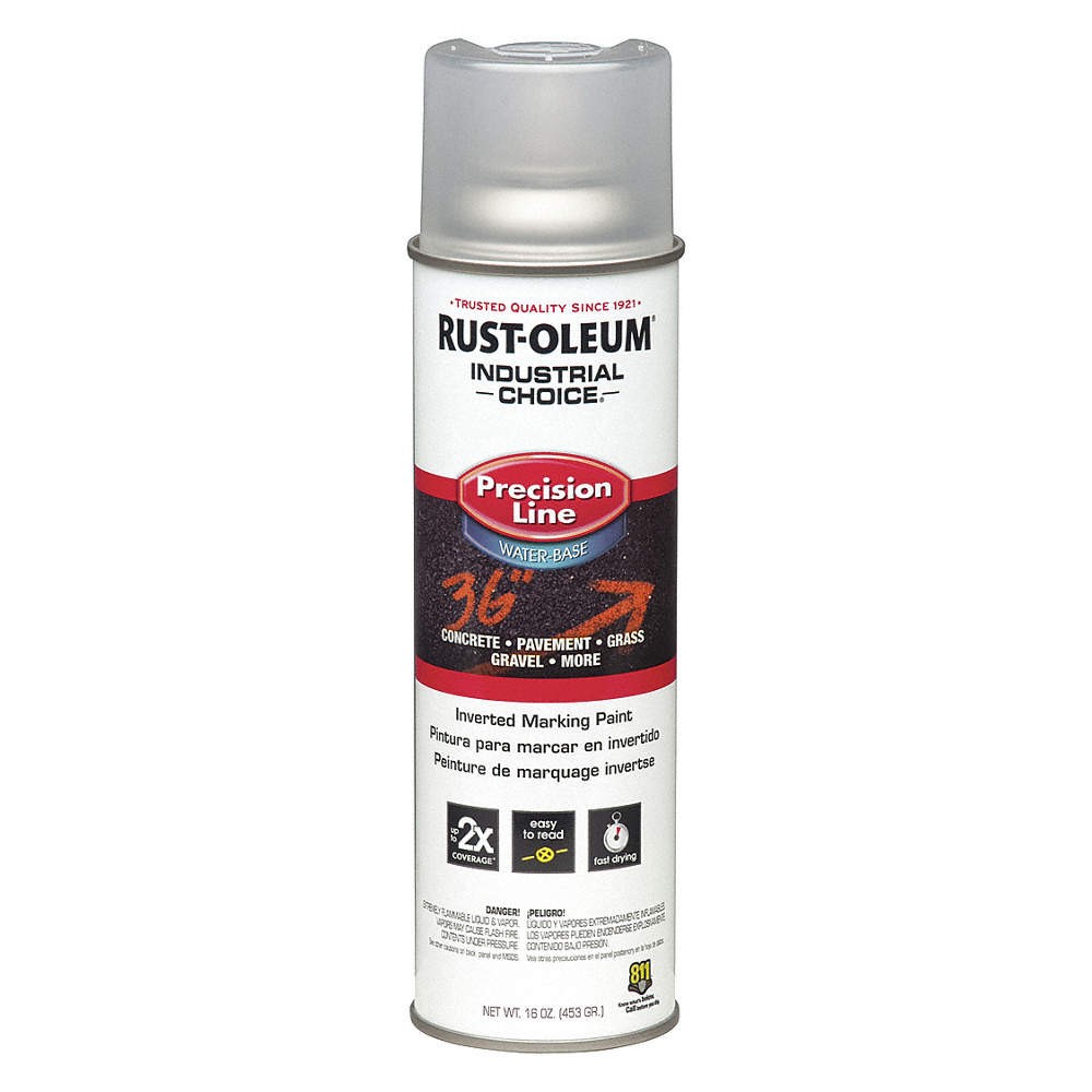 RUST-OLEUM 1801838 Precision Line Marking Paint,20 oz,Clear 1PTH2
