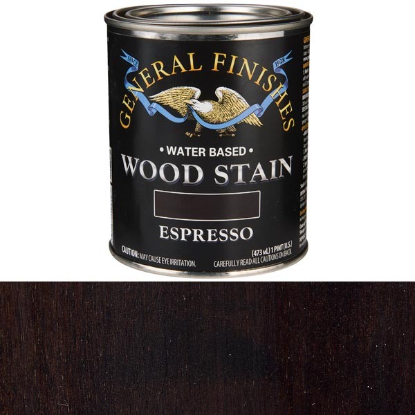 General Finishes Water Based Wood Espresso Stain Pint