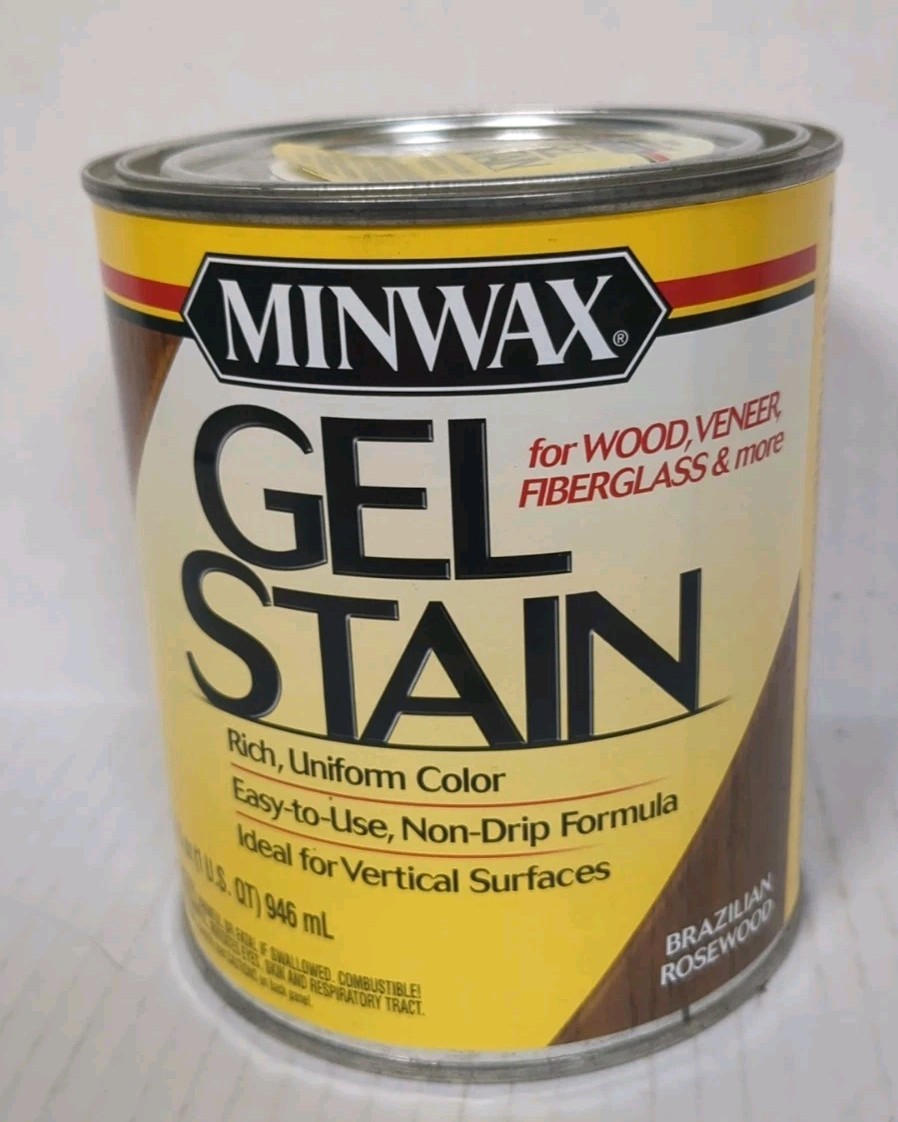 Discontinued Minwax Gel Stain for Interior Wood 1 Qt. BRAZILIAN ROSEWOOD NEW