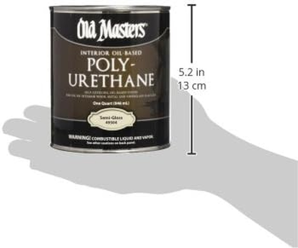OLD MASTERS, 1 Quart 49404 Polyurethane Oil-Based Finish GLOSS, Clear