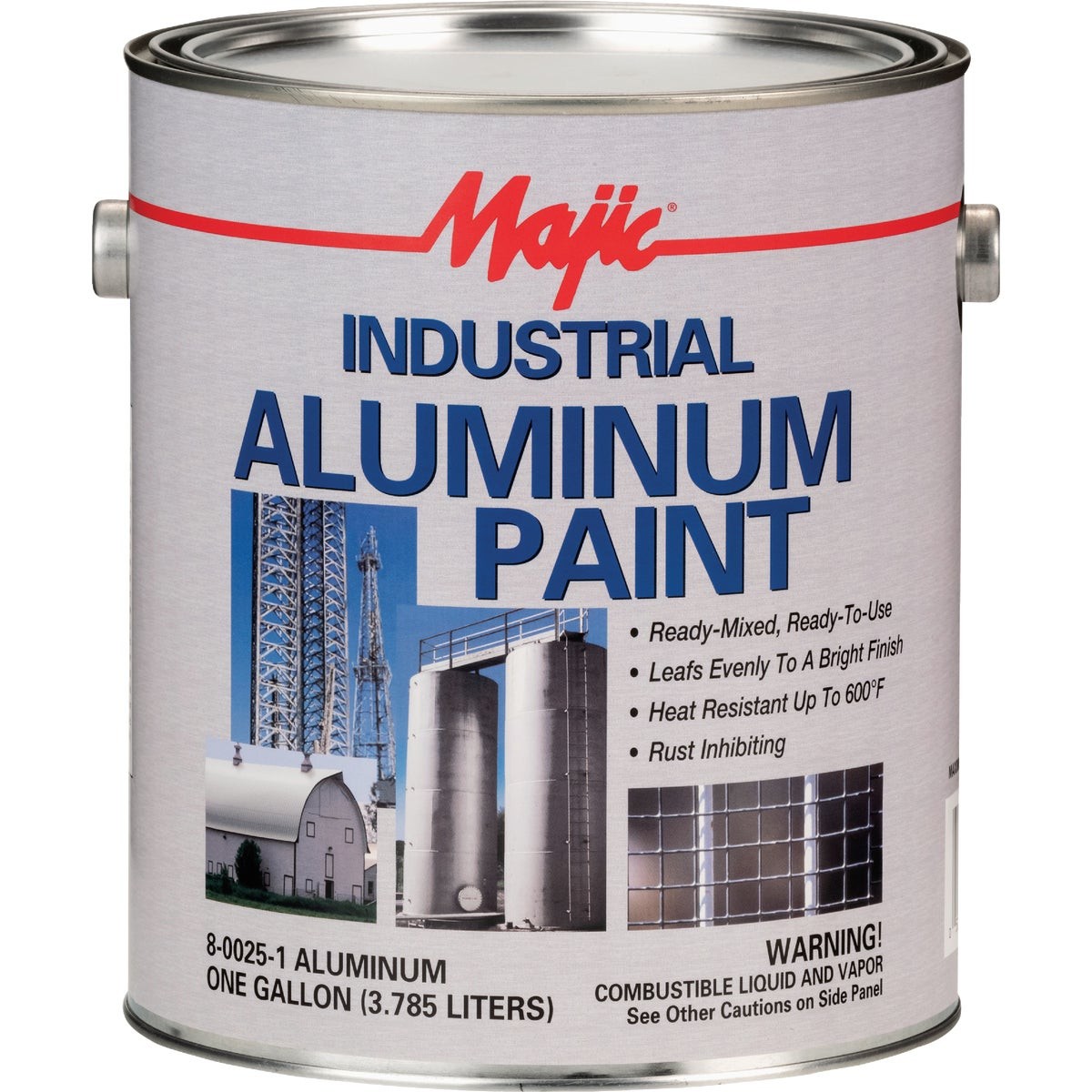 MAJIC Industrial Aluminum Paint, 1 Gal. 119192/8-0025-1 MAJIC 119192/8-0025-1