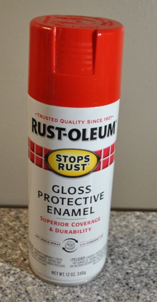 Rust-Oleum, Cherry, Stops Rust Gloss Protective Enamel Spray Paint, 12 Oz