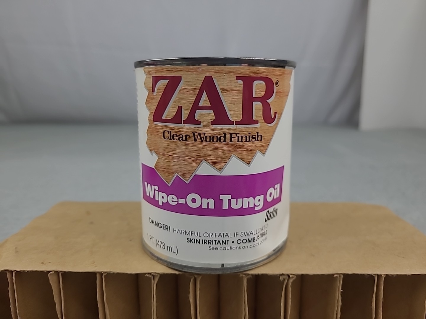 1x ZAR TUNG OIL WIPE ON FINISH CLEAR SATIN Pint