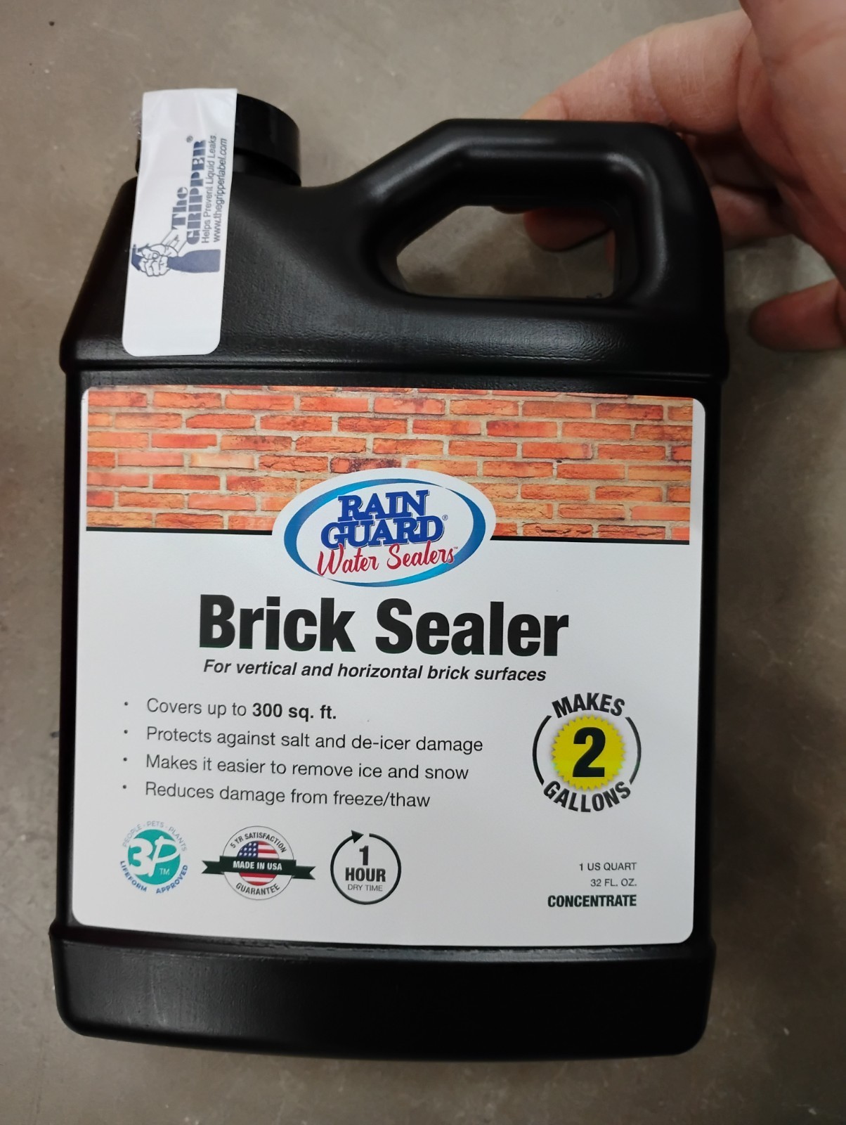 Brick Sealer and Water Repellent Premium Grade Brick – Concentrate- Makes 2 Gal