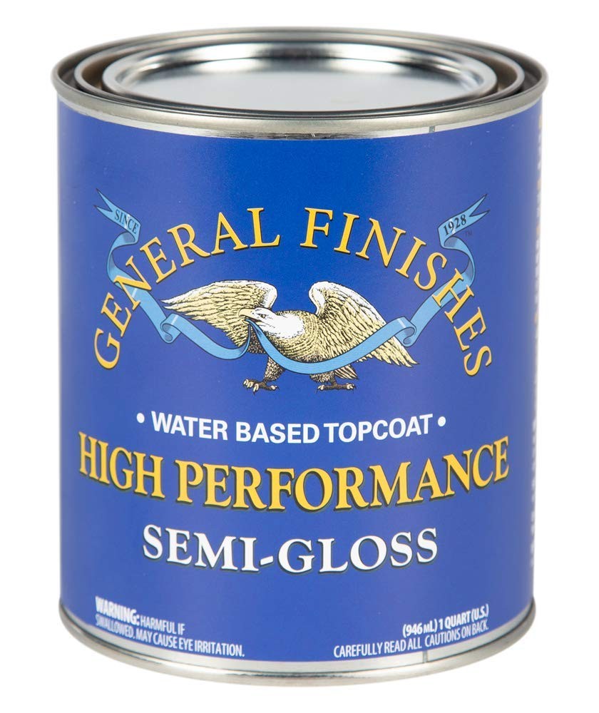High Performance Water Based Topcoat, 1 Quart, Semi-Gloss