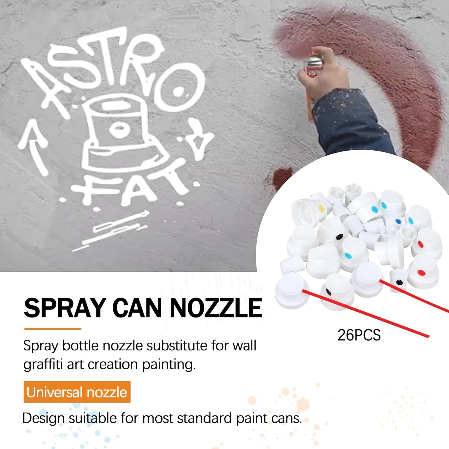Universal Spray Paint Caps for different spray cans-Spray Can Nozzle-Spray Pa…