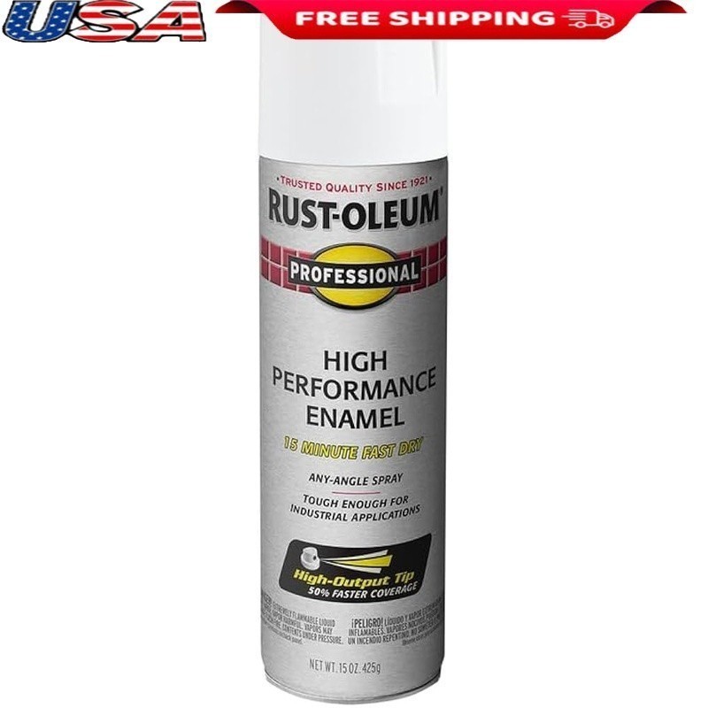 Rust Resistant Enamel Spray Paint Durable Oil Based Metal Wood Concrete Masonry