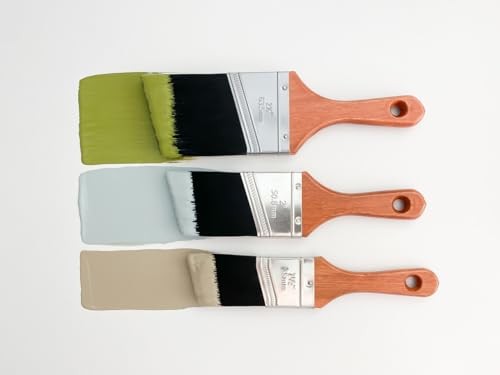 Chalk Style Paint Brush – Short-Handle Brush with Synthetic Angled Bristles 2″