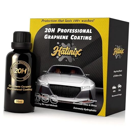 20H Graphene Ceramic Coating for Cars – 70ml, Professional Ceramic black