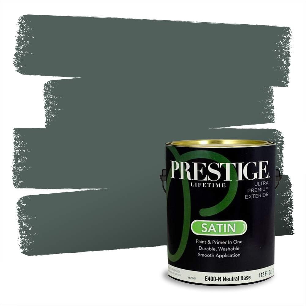 Exterior Paint & Primer In One – 1 Gallon, Satin, 100% Acrylic Latex, Low VOC