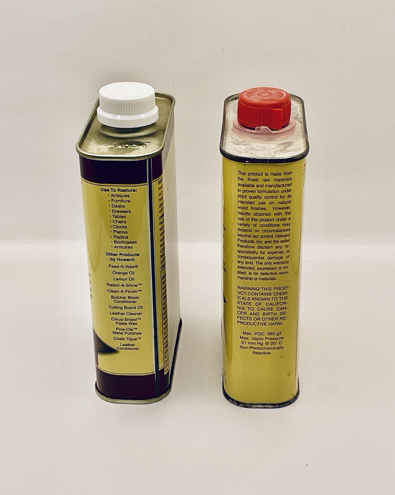 HOWARD RESTOR-A-FINISH CHERRY 16 FL OZ VINTAGE LOT OF 2