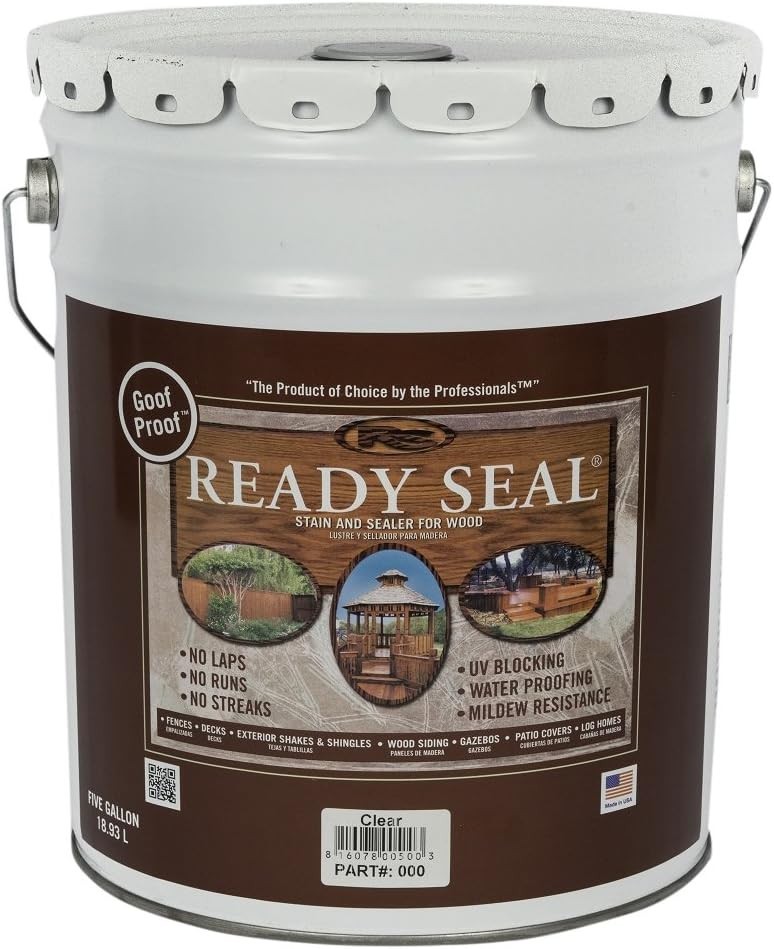 Ready Seal Clear 5 Gallon 35lb – 500