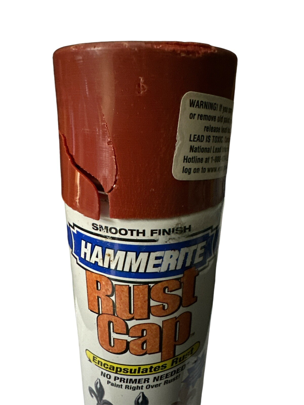 Hammerite Spray Paint Smooth Finish British Red Rust Cap, 12 oz. READ