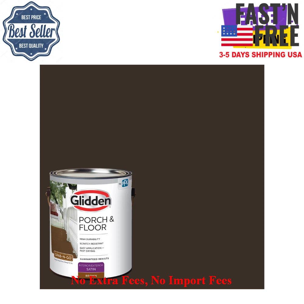Glidden Porch & Floor 1 Gallon Brown Satin Interior/Exterior Paint with Primer