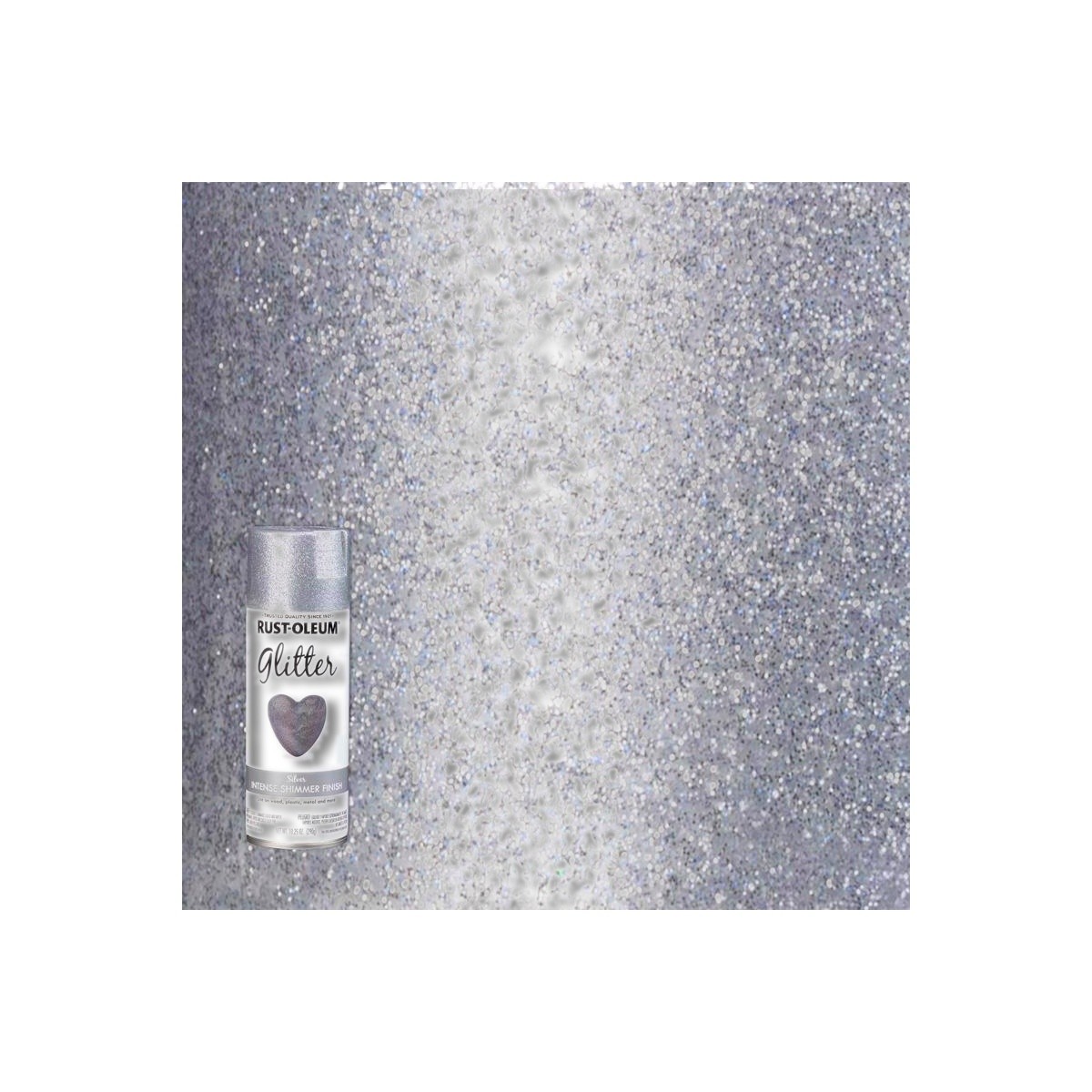 Rust-Oleum Specialty Glitter Silver Spray Paint 10.25 oz 301814