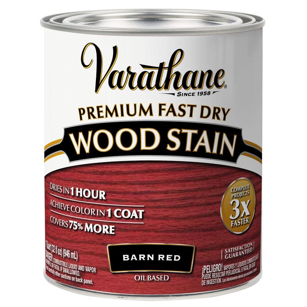 Varathane Barn Red Fast Dry Wood Stain One Coat Coverage Interior Projects