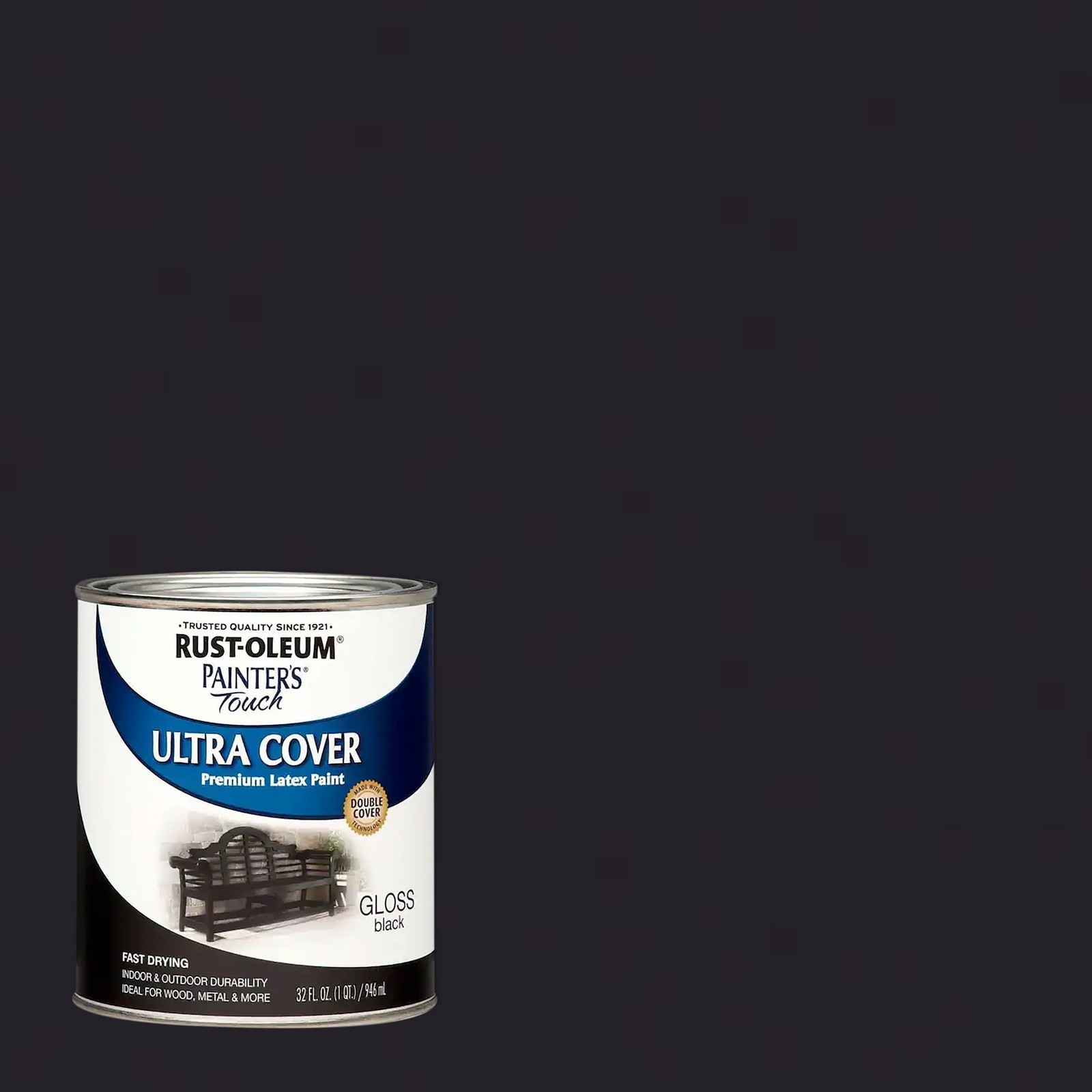 Ultra Cover Gloss Premium Latex Paint Quart Indoor Outdoor Durable Low Odor New